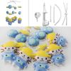 Yellow Fish and Blue Cats Handmade Baby Crib Mobile Animal Nursery Decor Musical Crib Mobile Boys Girls Baby Shower Gift