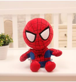 Disney Anime Plush Toy Spider-Man Doll Marvel Avengers Soft Plush Hero Captain America Iron Man Kids Christmas Gifts (Height: 27cm, Color: Spider Man)