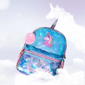 School Backpacks for Kids Girls - SUNVENO Girls Unicorn Backpacks Preschool Girls Bag Sequins School Bag Toddler Backpack Animal for Children 3-8 Yrs, (Color: Green)