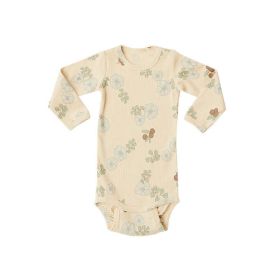 Baby Girl Floral Pattern Cotton Onesies With Pant 1 Pieces Sets (Size/Age: 80 (9-12M), Color: Green)