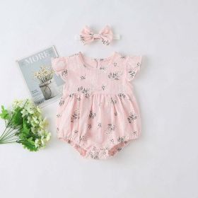 Baby Girl Floral Print Round-Collared Combo Headband (Size/Age: 73 (6-9M), Color: pink)