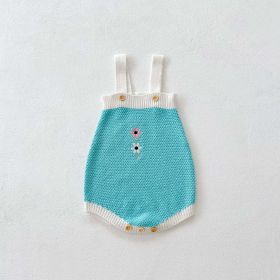 Baby Girl Flower Embroidered Graphic Contrast Bodysuit & Cardigan 1-Pieces Sets (Size/Age: 100 (2-3Y), Color: White)