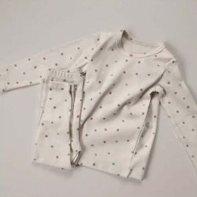 Baby Various Print Pattern Soft Cotton Clothes Sets Tracksuit (Size/Age: 66 (3-6M), Color: GREY)