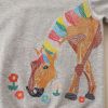 Baby Girl Colorful Animal Print Pattern Crewneck Hoodie