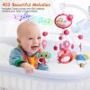 Baby Musical Crib Bed Bell Rotating Mobile Star Projection Nursery Light Baby Rattle Toy with Music Box Remote Control