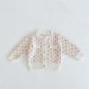 Baby Girl 2pcs Plaid Graphic Onesies & Cardigan Knitted Sets