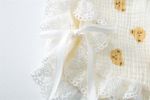 Baby Printed Pattern Lace Belt Design Bibs For Newborn Baby