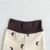 Baby Print Pattern Crewneck Long Sleeve Tops With Pants Sets