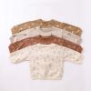 Baby Western Print Pattern Long Sleeve Casual Hoodie Sets Home Clothes