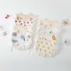 Baby Printed Pattern Lace Belt Design Bibs For Newborn Baby