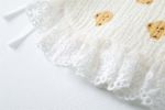 Baby Printed Pattern Lace Belt Design Bibs For Newborn Baby