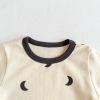 Baby Print Pattern Crewneck Long Sleeve Tops With Pants Sets