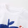 Baby Boy Print Pattern Short Sleeve Tee With Shorts Sets