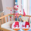 Baby Musical Crib Bed Bell Rotating Mobile Star Projection Nursery Light Baby Rattle Toy with Music Box Remote Control