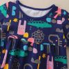 Baby Girl Print Pattern Long Sleeve Soft Cotton Princess Dress