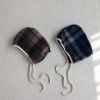 Baby Fashion Plaid Pattern Thin Fleece Autumn Romper